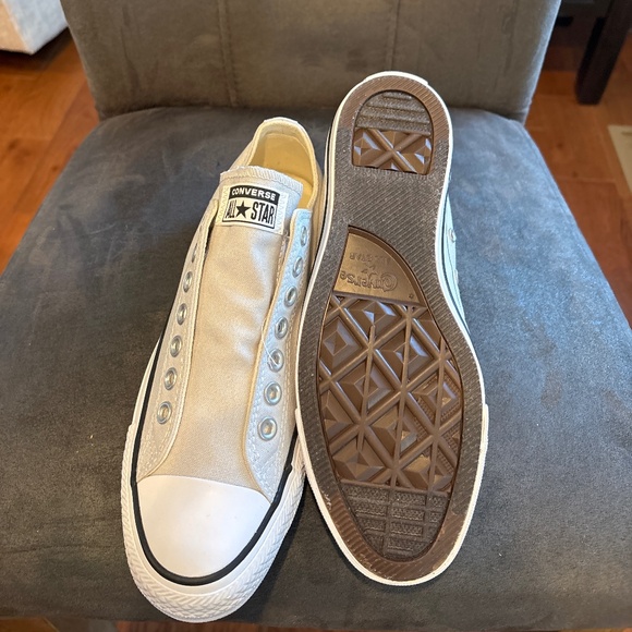 NWB Converse All Star Slip On No Lace Sneakers Color Mouse M7/W9 - Picture 7 of 7